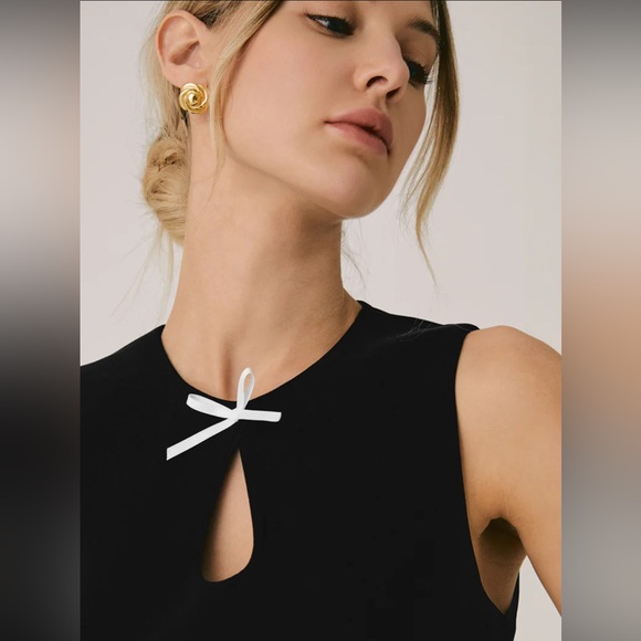 NWT - Commense Mini Bow Decorated Short Dress - Picture 9 of 13